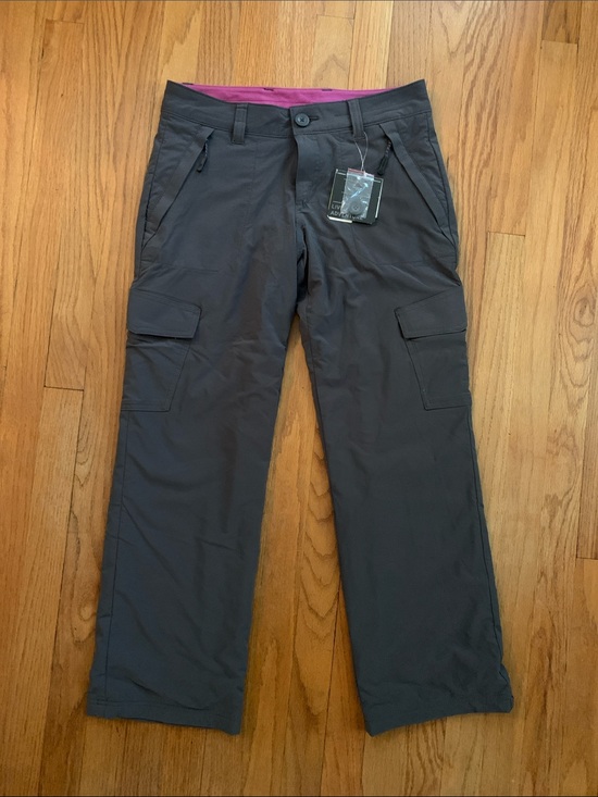 Eddie Bauer Pants - NWT Eddie Bauer Women's Charcoal Hiking Pants Pink Fleece Lining Women’s 4P